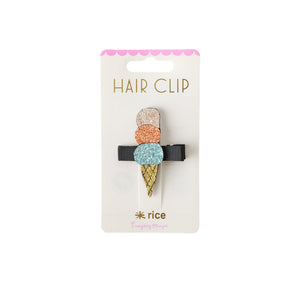 RICE hair clip with ice